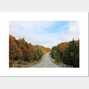 Highway through Algonquin Provincial Park, Ontario, Canada Posters and Art